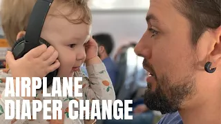 How to Change a Diaper on an Airplane (Baby or Toddler)