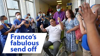 Nurse Franco cheered home after 2 month coronavirus battle