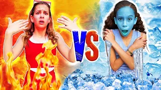 Flaming HOT vs Icy COLD!! **Pool Challenge**