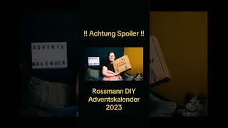 !! Spoiler !! - Mini Unboxing Rossmann DIY Adventskalender 2023!!