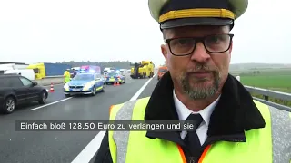 Geduld am Ende  Polizei führt Gaffer auf A6 zu Leiche