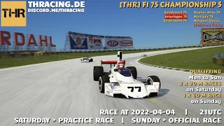 [THR] F1 1975 Championship - Main Race at Interlagos - 2022-04-03