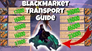 How to make MILLIONS on blackmarket | Transport Beginners GUIDE | Albion Online