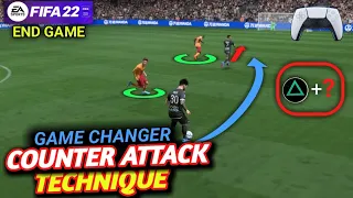 This THROUGH PASS technique is Almost UNSTOPPABLE (GAME CHANGER)_FIFA 22 END GAME