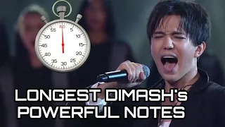 (Greatest Vocal Breathing Control) - Dimash's Longest Notes #Димаш #dimash