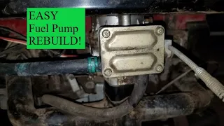 Riding Lawn Mower, Briggs and Stratton Twin II Fuel Pump Rebuild