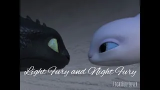 HTTYD3  - Light Fury and Night Fury