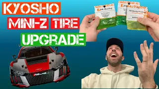 Kyosho Mini-Z Racing Radial tire swap! So MUCH GRIP! RCP track test with soft compound tires!
