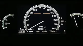 Mercedes w221 S500 S550 V8 387ps Beschleunigung Speed 0- 255 Stock 17 Zoll Autobahn
