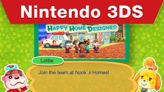 Nintendo 3DS - Animal Crossing: Happy Home Designer Launch Trailer