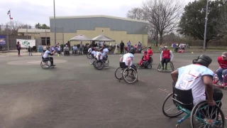 Marcus Spears Playing Wheelchair Football