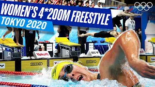 CLOSE Final! Women's 4x200m Freestyle Relay  🏊🏼‍♀️| Tokyo 2020 Replays
