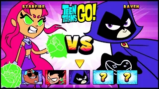 Teen Titans Go Jump Jousts Starfire vs Cyborg, Raven, Robin, Beast Boy, Jinx (TEEN TITANS GO GAME)