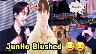 SUB || JunHo's Awkward and Blushing Reaction to His Romantic Scene with Yoona Replay