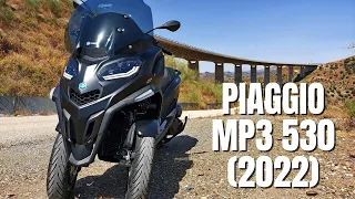 Piaggio MP3 530 Exclusive (2022) | Test Ride and Review, Walkaround, 0 to 100 kph | VLOG 343