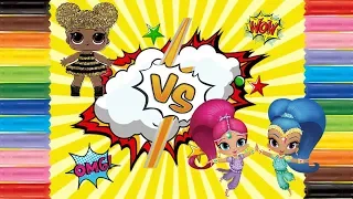 Lol vs Shimmer and Shine. Куклы Лол, Шиммер и Шайн. Fun playtime with children.