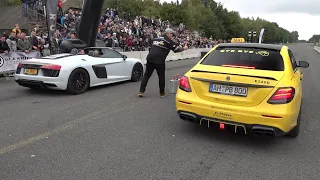 Audi R8 V10 Spyder vs BRABUS 800 Mercedes-AMG E63 S 4Matic+