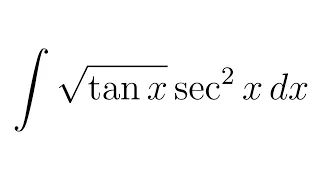 Integral of sqrt(tan(x))sec^2(x)