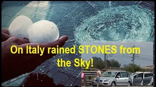 #shockingvideo On #Italy rained #STONESfromtheSky! Scary hailstorm in Fidenza #viralvideo