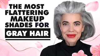 The Most Flattering Makeup Shades For Gray Hair | Nikol Johnson