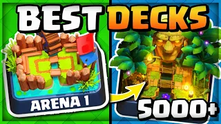 BEST DECKS for EVERY ARENA in Clash Royale! (Arena 1 - Arena 15)!