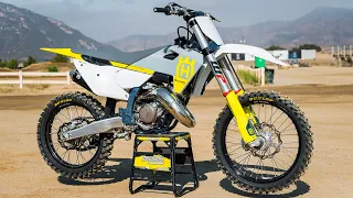 First Ride 2023 Husqvarna TC125 2 Stroke Fuel Injected & Electric Start! - Motocross Action Magazine