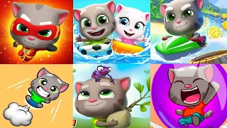 Talking Tom Hero Dash VS Talking Tom Jetski 2 Talking Tom Farts Tom Gold Run Tom Jump Up  Tom Pool