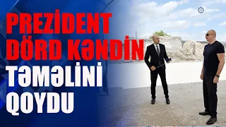 Cəbrayılın Karxulu kəndinin təməli qoyulub