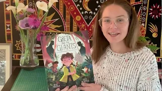 Ms. Alex reads, “Greta and the Giants”