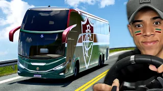 TRABALHANDO COMO MOTORISTA DO ONIBUS DO FLUMINENSE! - EURO TRUCK SIMULATOR 2