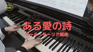 ある愛の詩　Love story：ピアノ演奏　ポール・モーリア