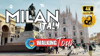 Exploring Milan [Lombardy, Italy 🇮🇹] Walking Tour 4K | Milan Cathedral to Sforza’s Castle [60fps]