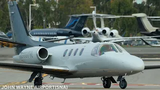 JOHN WAYNE AIRPORT PRIVATE JETS | Plane landing and takeoff video