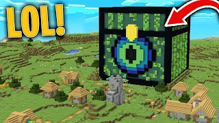 Encontramos un COFRE del END GIGANTE en una ALDEA de MINECRAFT! 😱