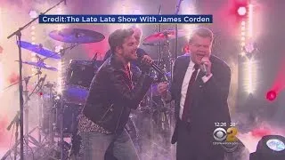 James Corden, Adam Lambert Rock Out With Queen