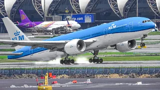 200 PLANES in 3 HOURS ! 🇹🇭 Bangkok Airport Plane Spotting | Close Up Airplane Takeoffs & Landings