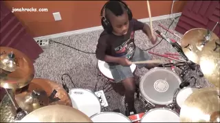 Avenged Sevenfold - Bat Country, 7 Year Old Drummer, Jonah Rocks