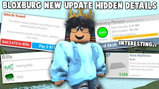 NEW BLOXBURG UPDATE HIDDEN SMALL DETAILS AND CHANGES...