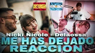 REACCION: Nicki Nicole, Delaossa - Me Has Dejado (Official Video)