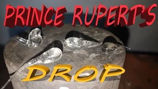 experiment prince rupert's drop x4 vs 200 ton hydraulic press the crusher