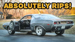 ABANDONED Dodge Challenger Rescued After 35 Years Part 28: Burnouts!