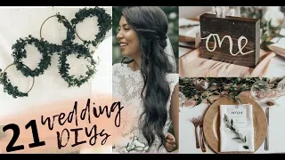 21 Wedding DIYs | Pinterest inspired DIY wedding decor ideas