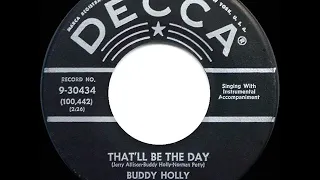 1st RECORDING OF: That’ll Be The Day - Buddy Holly & The Three Tunes (1956)