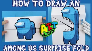 How to Draw an AMONG US SURPRISE FOLD