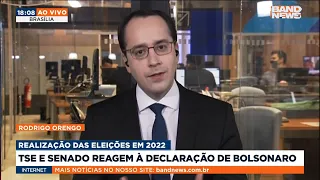 TSE e Senado reagem à declaração de Bolsonaro sobre eleições