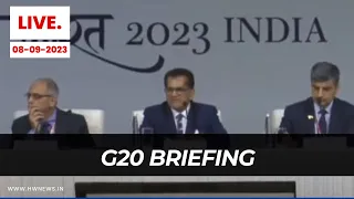 Live: G20 Presidency Pre-Summit Briefing | MEA | Arindam Bagchi | Amitabh Kant | Press Conference