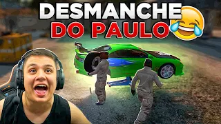 PRIMEIRO DIA NO MEU DESMANCHE DE CARROS no GTA RP 😂 (Modder Clips)