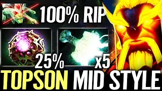 🔥 TOPSON Ember Spirit MID Octarine + Mjollnir — Cancer 50% Electric META vs Medusa Dota 2 Pro