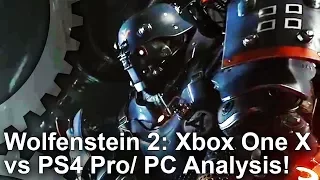 [4K] Wolfenstein 2: Xbox One X's Biggest Leap Over PS4 Pro?