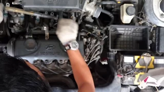 How to Full Remove, Cleaning Fuel Injection & Tune Up Hyundai Accent